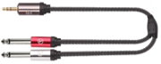 JJ300 3.5mm St Erkek- 2x6.35mm erkek Jak Kablo