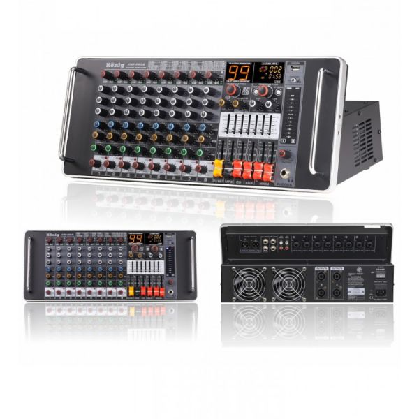 KRP-PRO8 2x550 Watt 8 Kanal Power Mixer