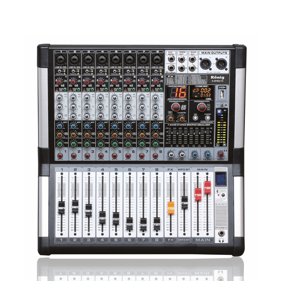 K-8 P800 FX 2x550 Watt 8 Kanal Power Mixer