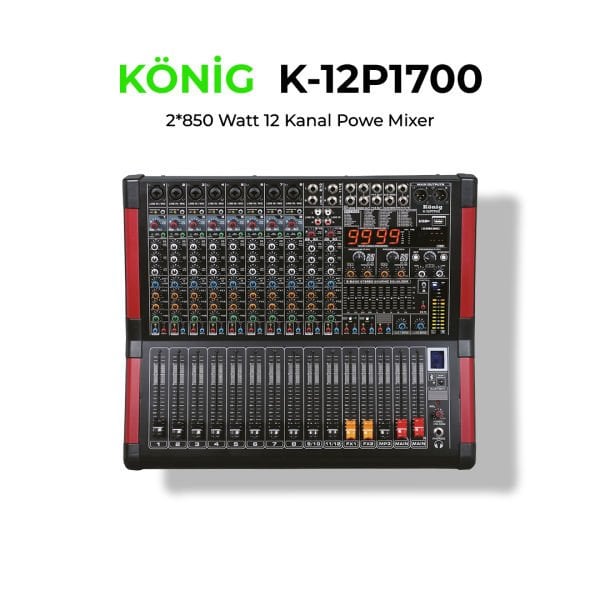 K-12 P1700 2x350 Watt 12 Kanal Power Mixer