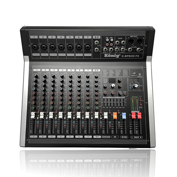 K-8 P600 FX DİAMOND 2x300 Watt 6 Kanal Power Mixer