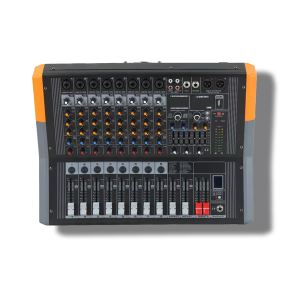 KT-8 P700 2x400 Watt 8 Kanal Power Mixer