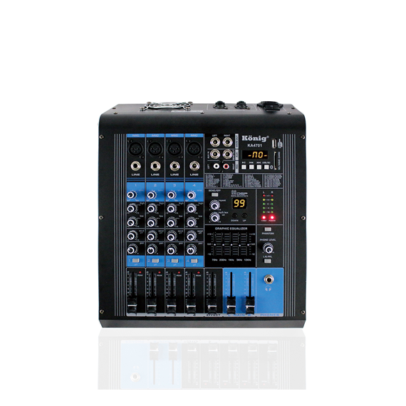 KA-4701 2x350 Watt 4 Kanal Power Mixer