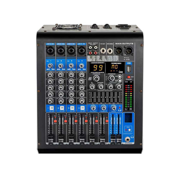 KA-4700P 4 Kanal 2x350 Watt Power Mixer