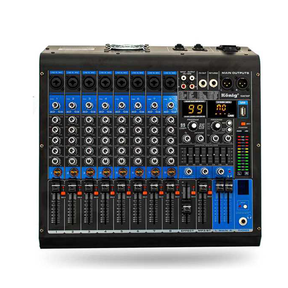 KA-8700P 2x350 Watt 8 Kanal Power Mixer