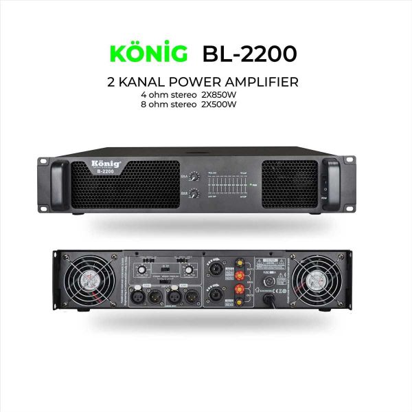 B2200 2x850 Watt Power Amfi