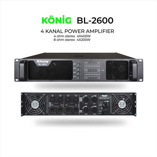 B2900 4x600 Watt Power Amfi