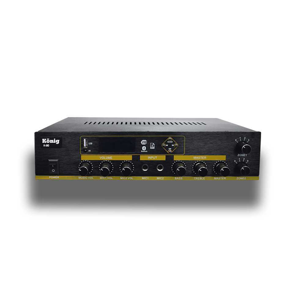 K90 2 Zonlu 100 Watt 100V Trafolu Amfi
