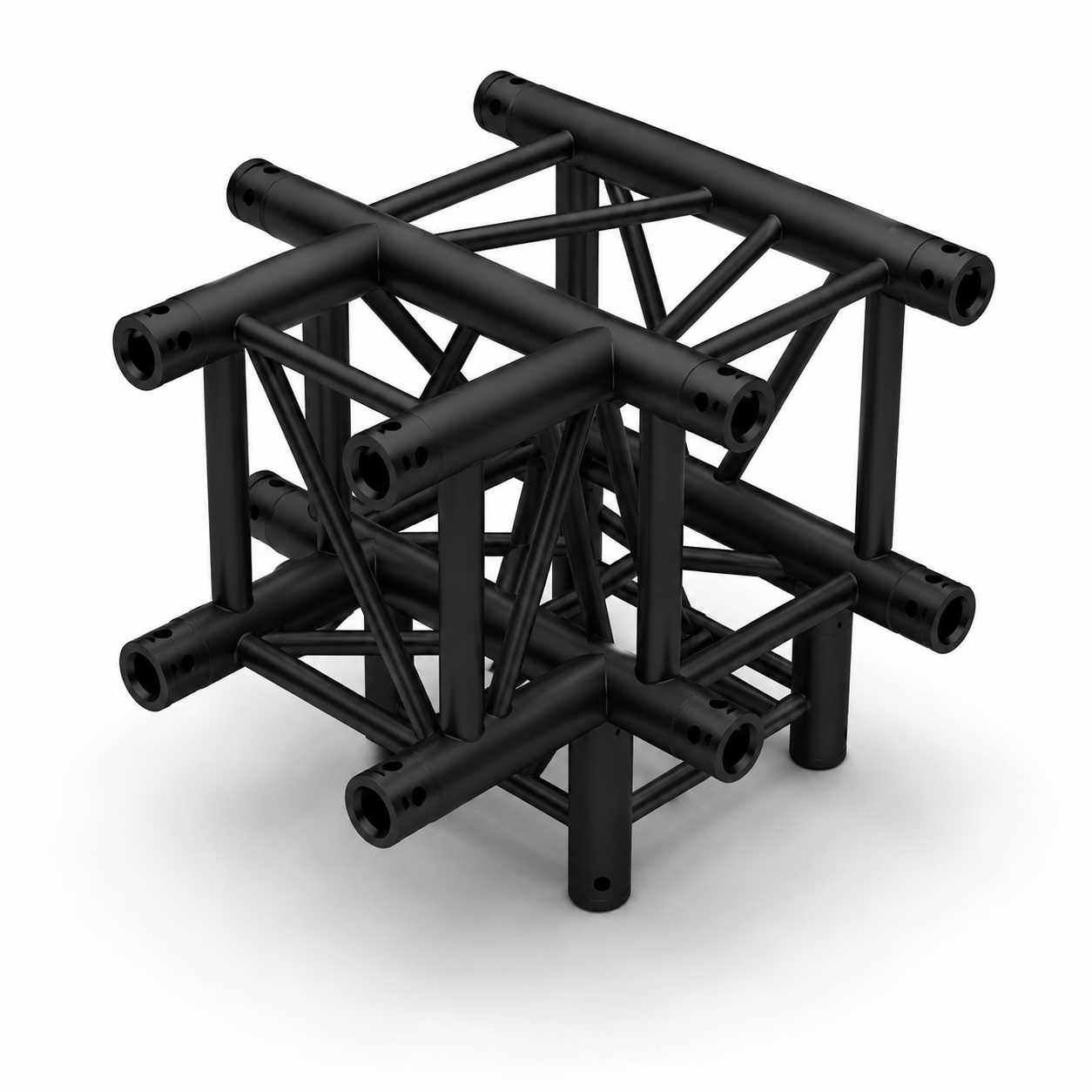 TR-01-4YK Black 4 Yollu Siyah Kare Truss Köşe