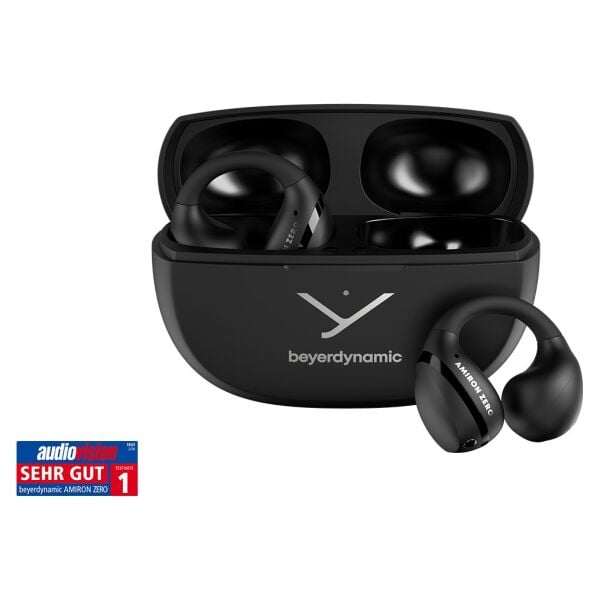 AMIRON ZERO Black Open-Ear Klipsli Kablosuz Kulaklık