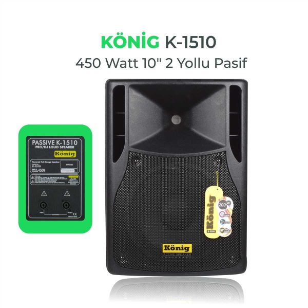 K1510 1x10'' 450 Watt Pasif Hoparlör