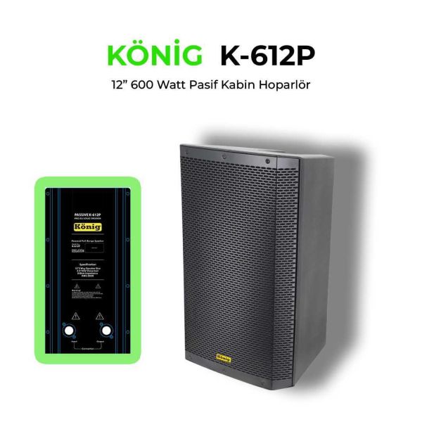 K612 1x12'' 600 Watt Pasif Hoparlör