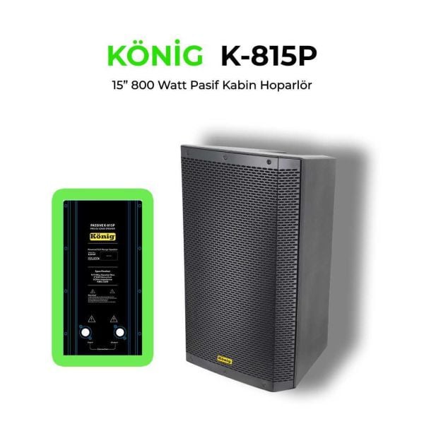 K815 1x15'' 800 Watt Pasif Hoparlör