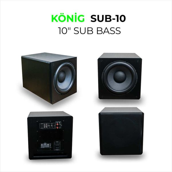 Sub10A 1x10'' 600 Watt Aktif Subbass Hoparlör