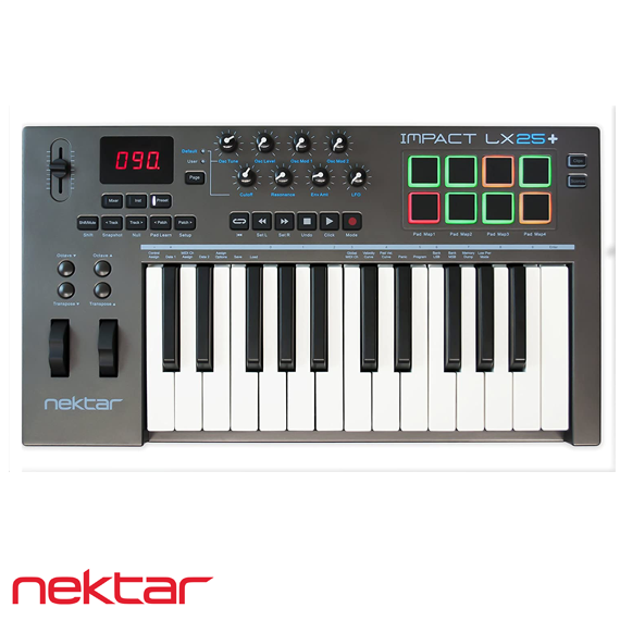 LX 25 + 25 Tuş Midi Klavye