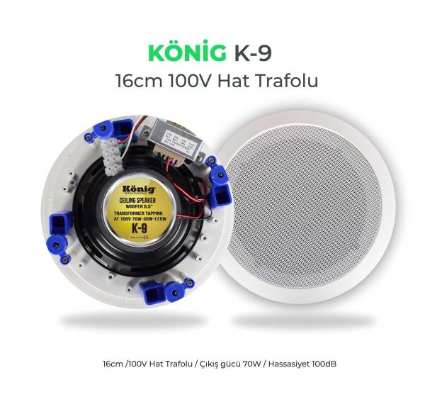 K9 30 Watt Tavan Hoparlörü