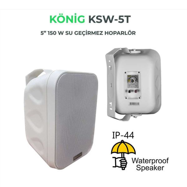 KSW 5T B 5'' 150 Watt Dış Çephe Sütun Hoparlör