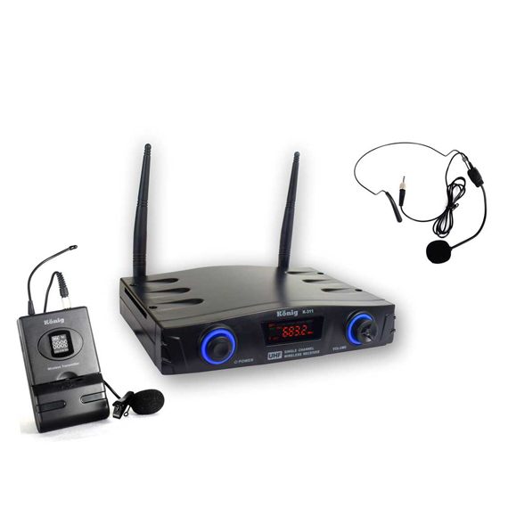 K311 Tek Kanal UHF Telsiz Headset Mikrofon