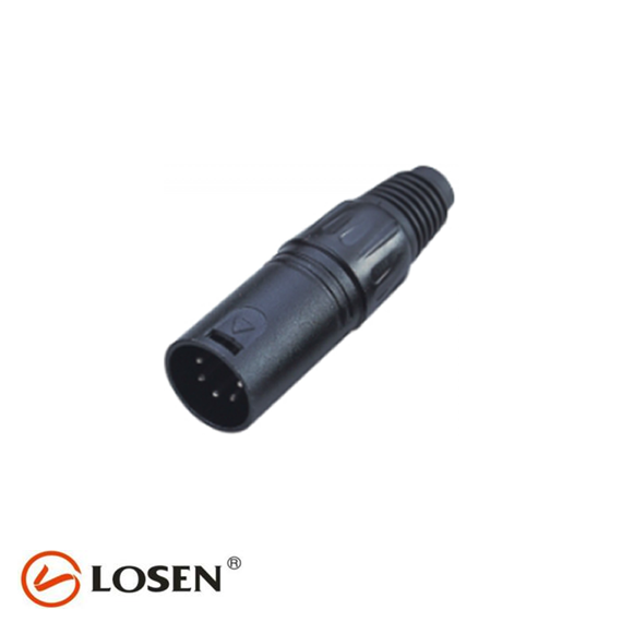 LA1012-5 5 Pin Erkek XLR Konnektör