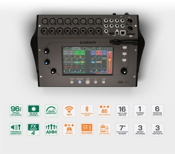 CQ-18T 18 Giriş Wi-Fi Dijital Mikser