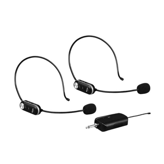 K506 Çift Kanal UHF Headset Mikrofon