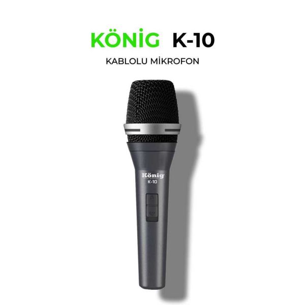 K10 Kablolu Dinamik Mikrofon