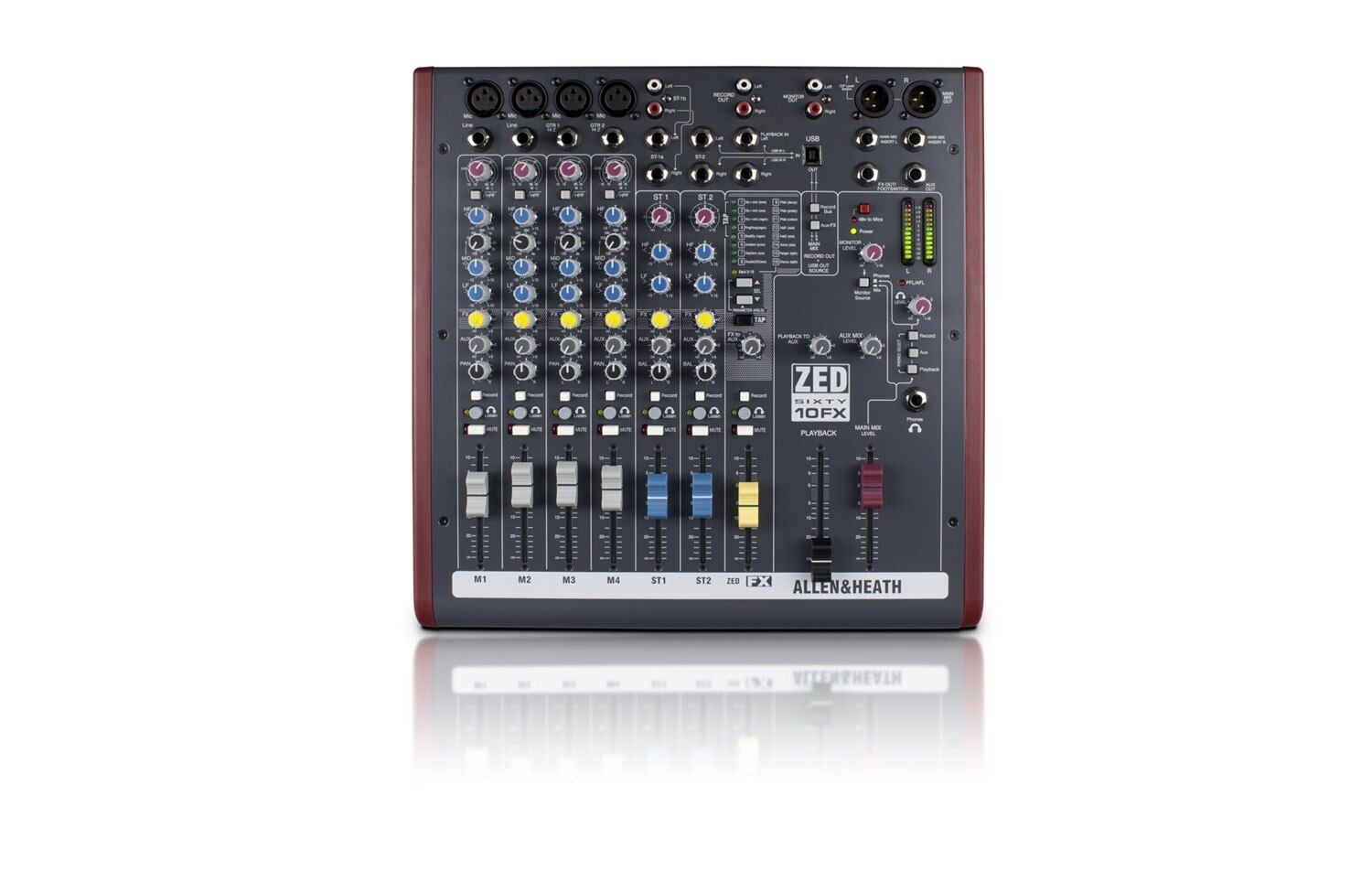 ZED60-10FX 10 Kanal USB Efektli Analog Mikser