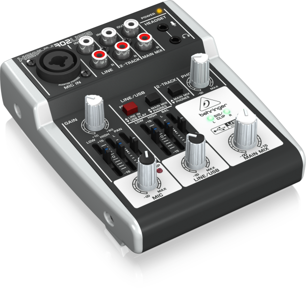 XENYX 302 USB 5 Kanal Anolog Mixer
