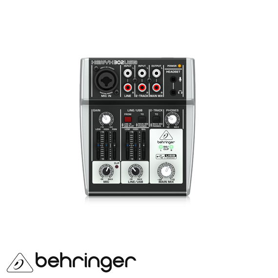 XENYX 302 USB 5 Kanal Anolog Mixer