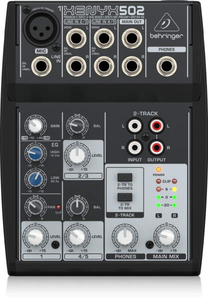 XENYX 502 5 Kanal Anolog Mixer