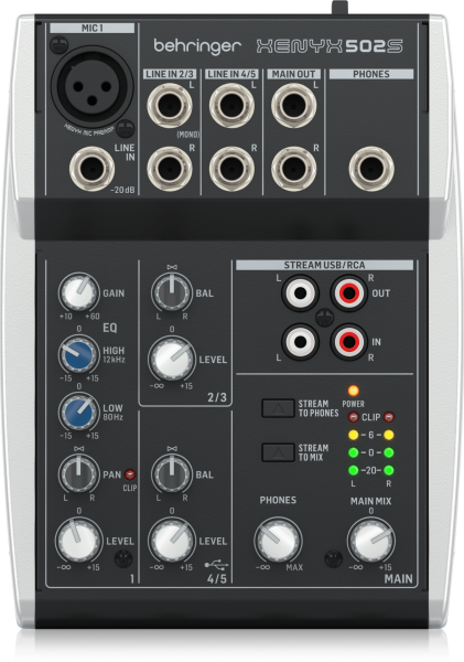 XENYX 502S 5 Kanal Anolog Mixer