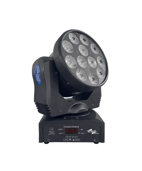 DERON 12Q 12x8 Watt RGBW LED Moving Head Wash