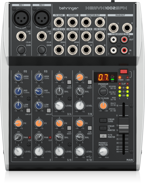 XENYX 1002 SFX 10 Kanal Anolog Mixer