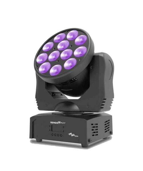 DERON 12AUV 12x12 Watt RGBWAUV LED Moving Head Wash