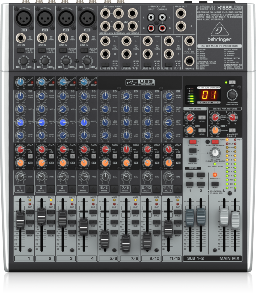 XENYX X1622 USB 16 Kanal Anolog Mixer