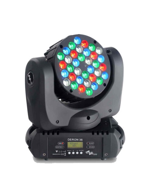 DERON 36WA Beyaz+Amber LED Moving Head Wash (20+16x5 Watt)