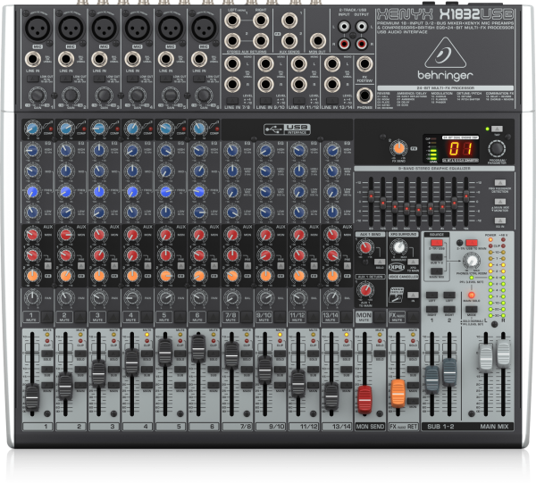 XENYX X1832 USB 18 Kanal Anolog Mixer