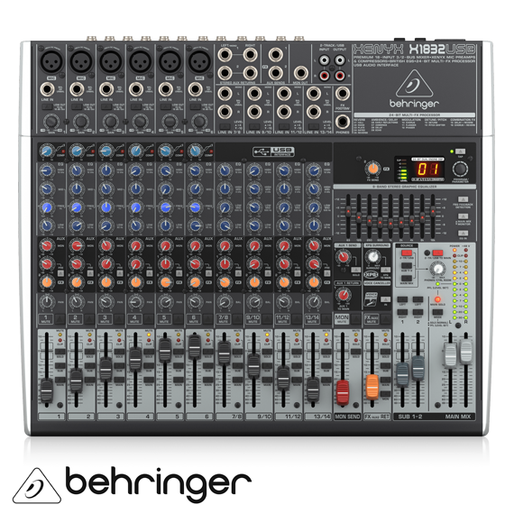 XENYX X1832 USB 18 Kanal Anolog Mixer