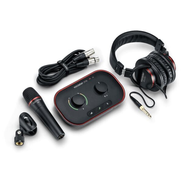 Vocaster One Studio Podcast Paketi (Ses Kartı + DM14v Mikrofon + HP60v Kulaklık)