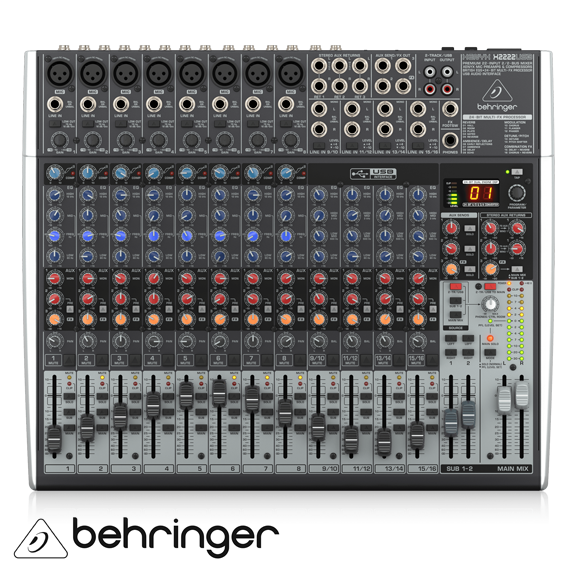 XENYX X2222 USB 22 Kanal Anolog Mixer