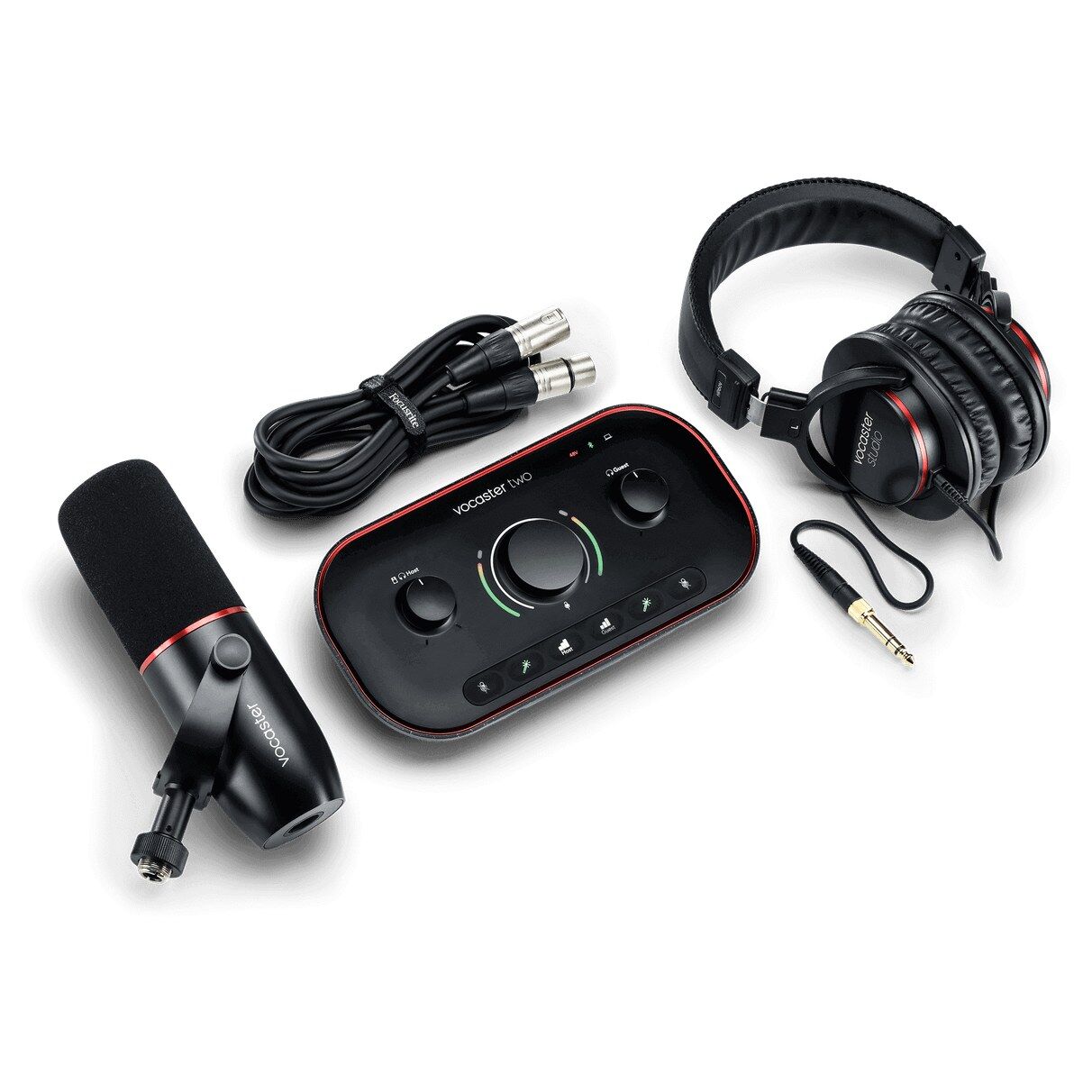 Vocaster Two Studio Podcast Paketi (Ses Kartı + DM14v Mikrofon + HP60v Kulaklık)