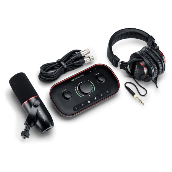 Vocaster Two Studio Podcast Paketi (Ses Kartı + DM14v Mikrofon + HP60v Kulaklık)