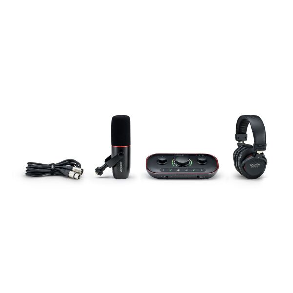Vocaster Two Studio Podcast Paketi (Ses Kartı + DM14v Mikrofon + HP60v Kulaklık)