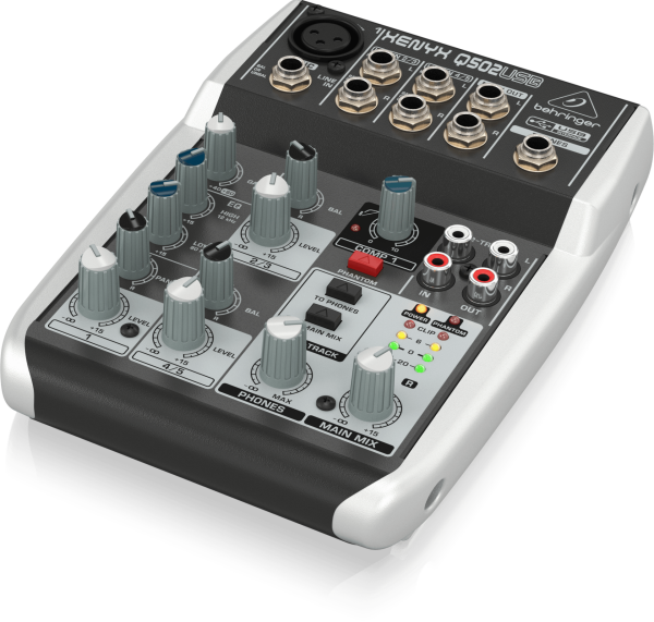 XENYX Q502 USB 5 Kanal Anolog Mixer