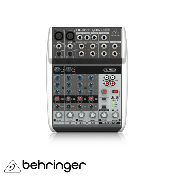 XENYX Q802 USB 8 Kanal Anolog Mixer