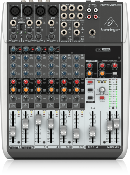 XENYX Q1204 USB 12 Kanal Anolog Mixer