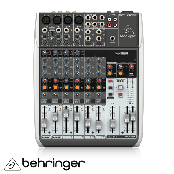 XENYX Q1204 USB 12 Kanal Anolog Mixer
