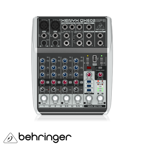 XENYX QX602 MP3  Kanal Anolog Mixer