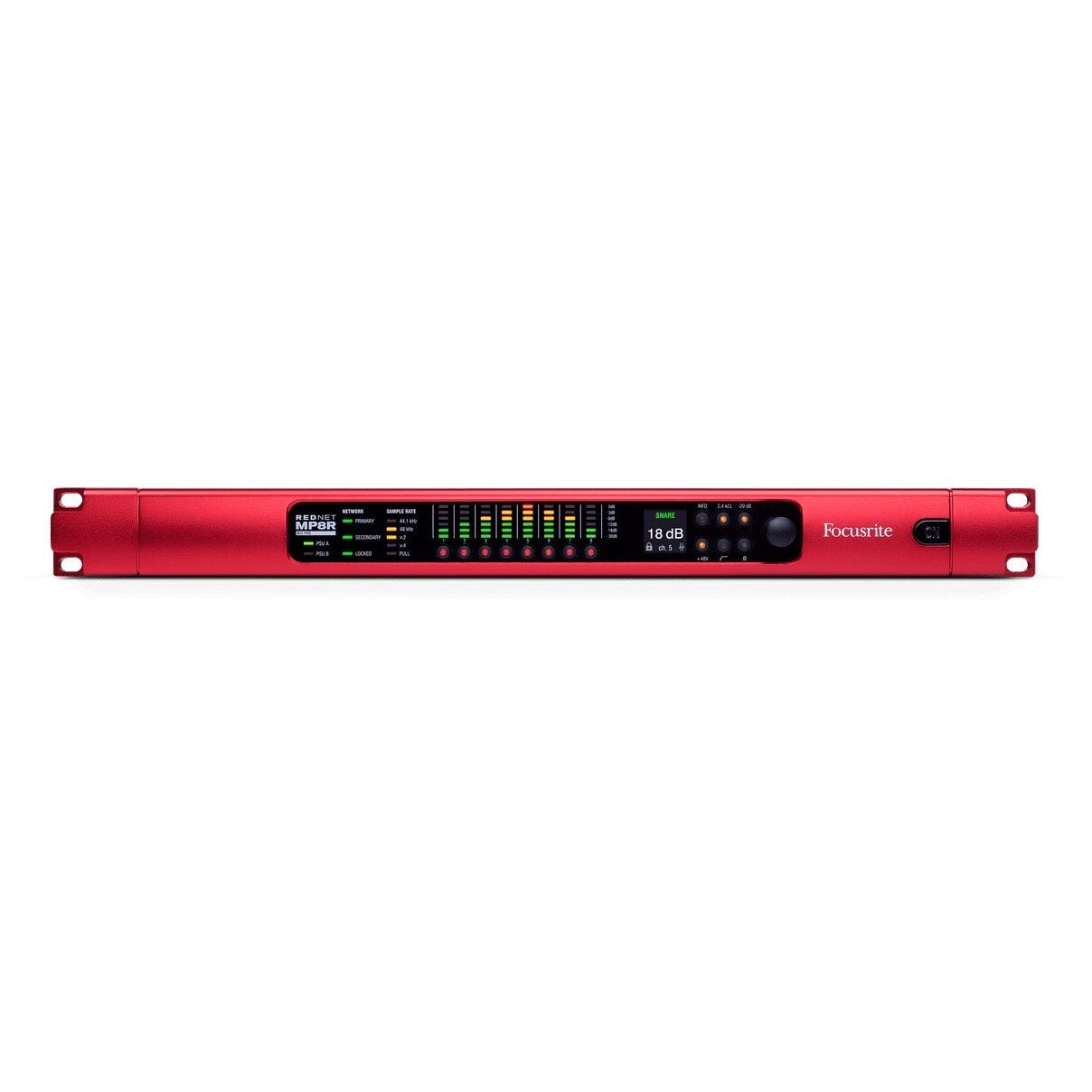RedNet MP8R 8 Kanal Dante Mikrofon Preamfi ve A/D