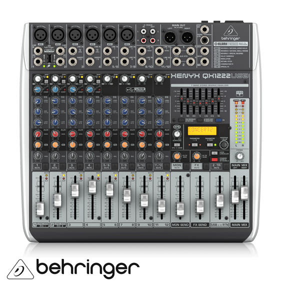 XENYX QX1222 USB 16 Kanal Anolog Mixer